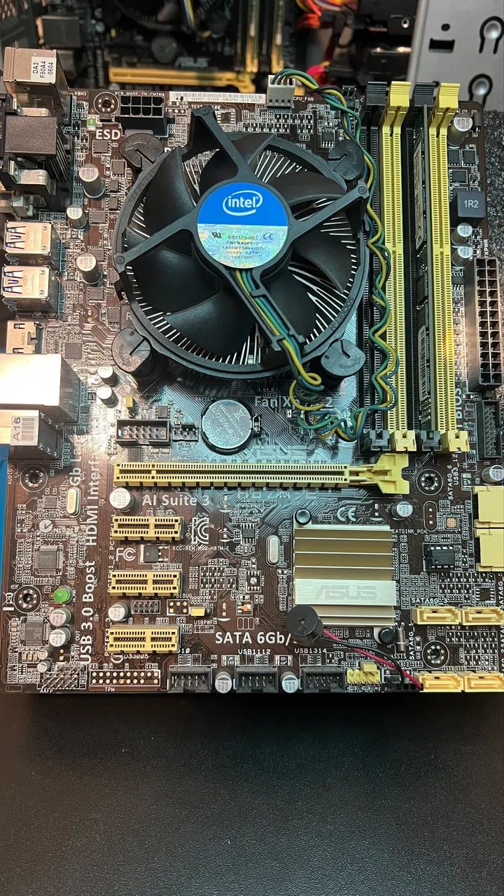 Kit core i3 4130 8GB placa Asus H87M-E  - Foto 2