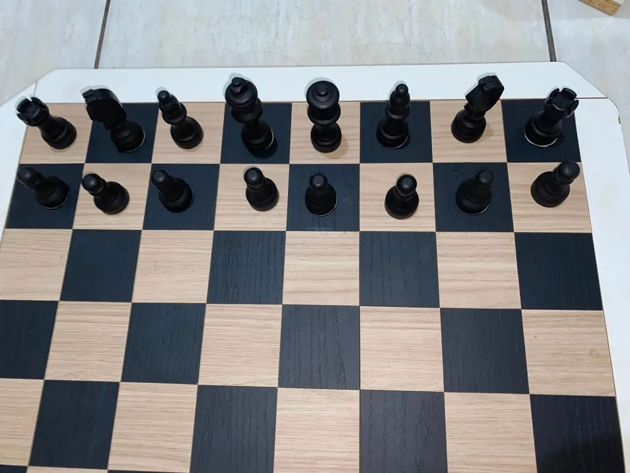 Jogo de xadrez em madeira - Foto 4