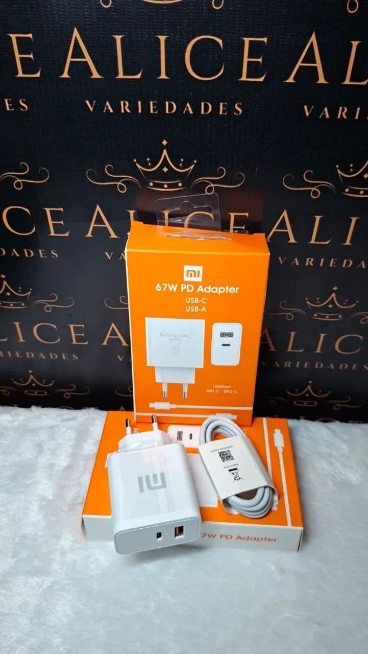 Carregador xiome Tipo C ,67w 