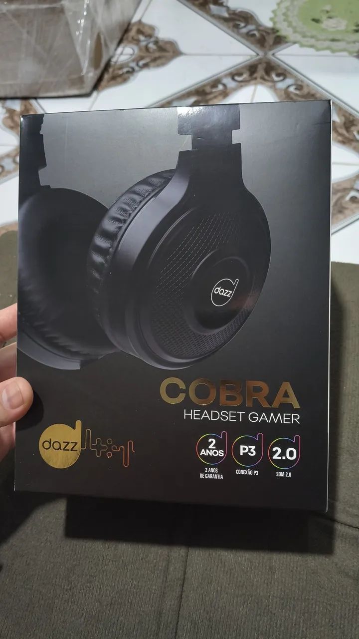 Headset Gamer Dazz Cobra - Conexão P3 (PC, Consoles e Celular)