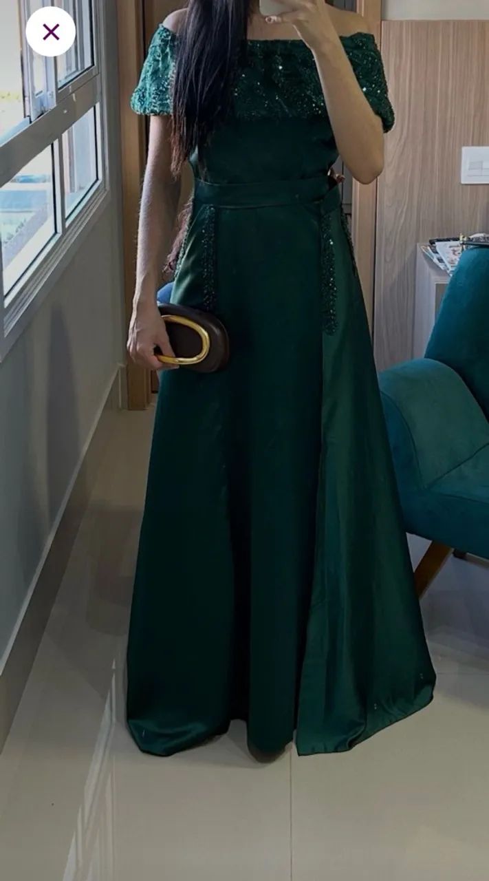 Vestido Verde Esmeralda 