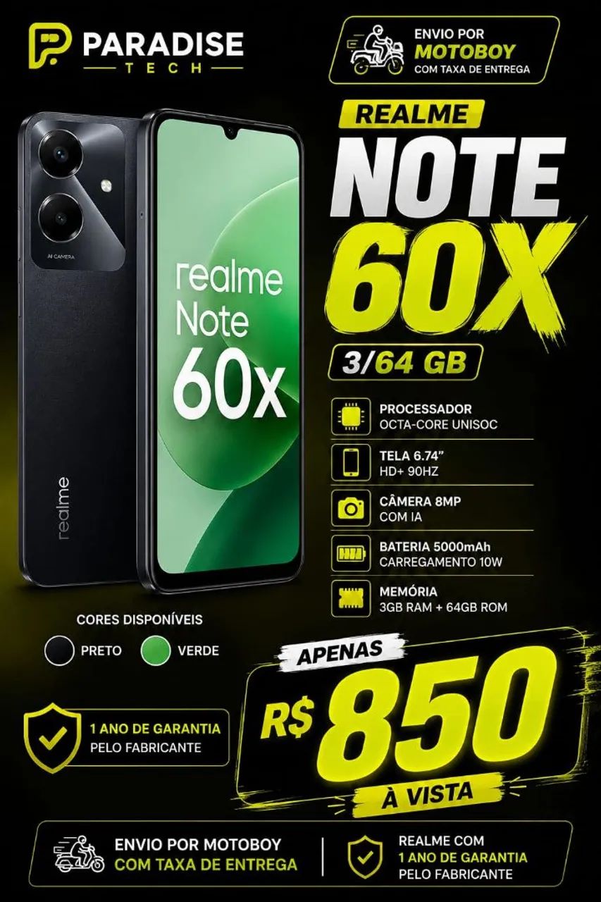 REALME NOTE 60X - 3/64GB