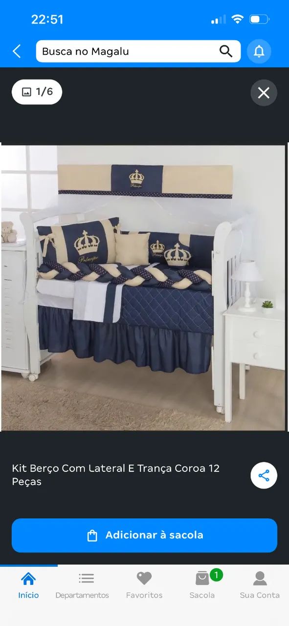 Kit berço príncipe 