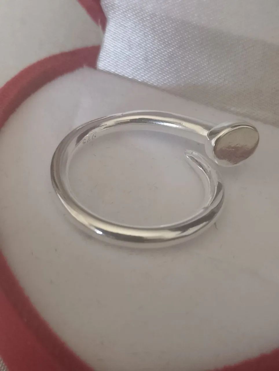 Lindo Anel Prego em Prata 925 - Foto 4