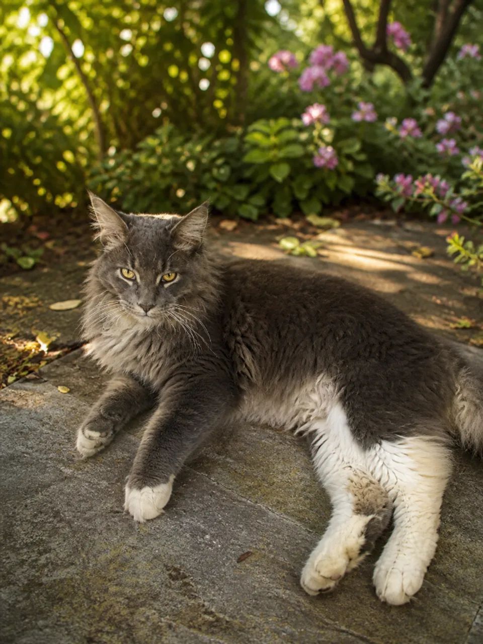 Filhote de gato raça maine coon cinza gigante - Foto 2