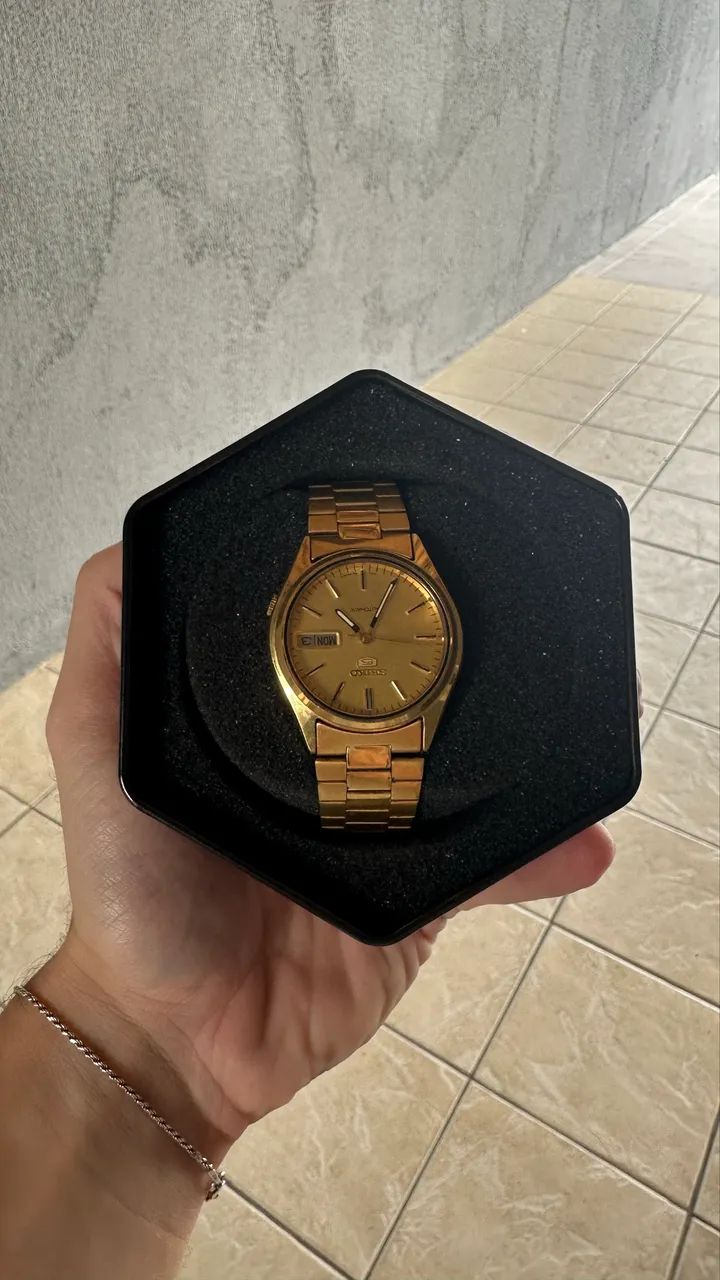 Relógio Seiko Automático Gold Pulse ORIGINAL - Foto 3