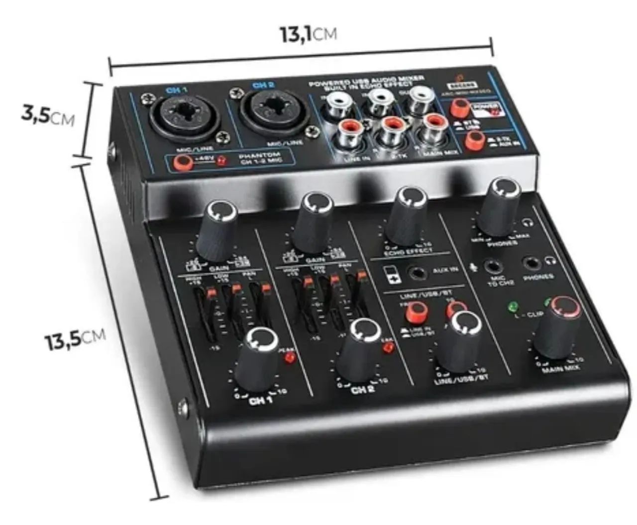Mesa de Som / Interface USB Arcano ARC-MINI-MX2EQ - 2 Canais - Foto 4