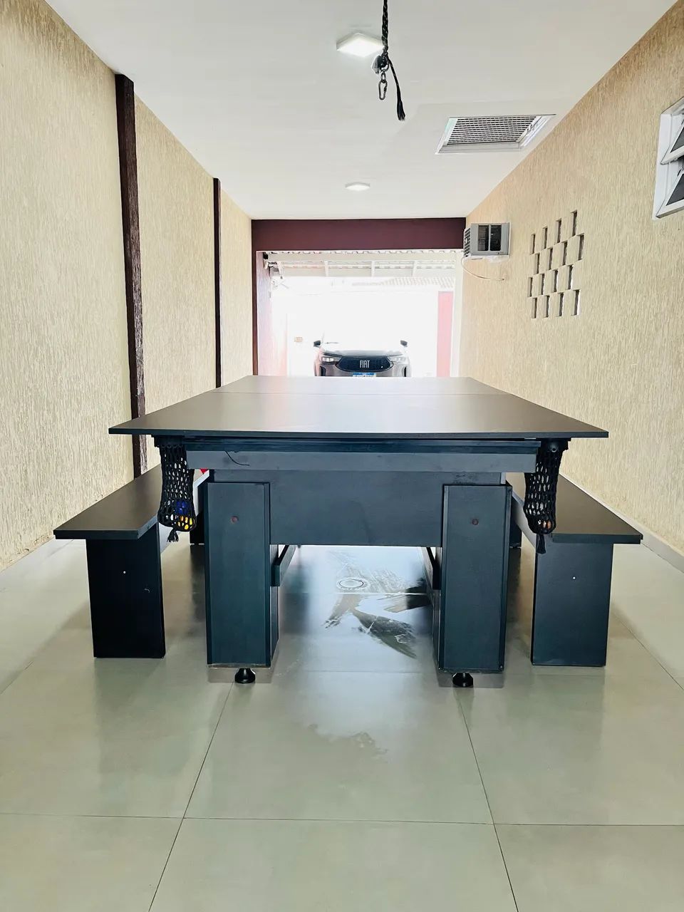 Vende-se mesa de sinuca e jantar com 2 bancos. - Foto 4