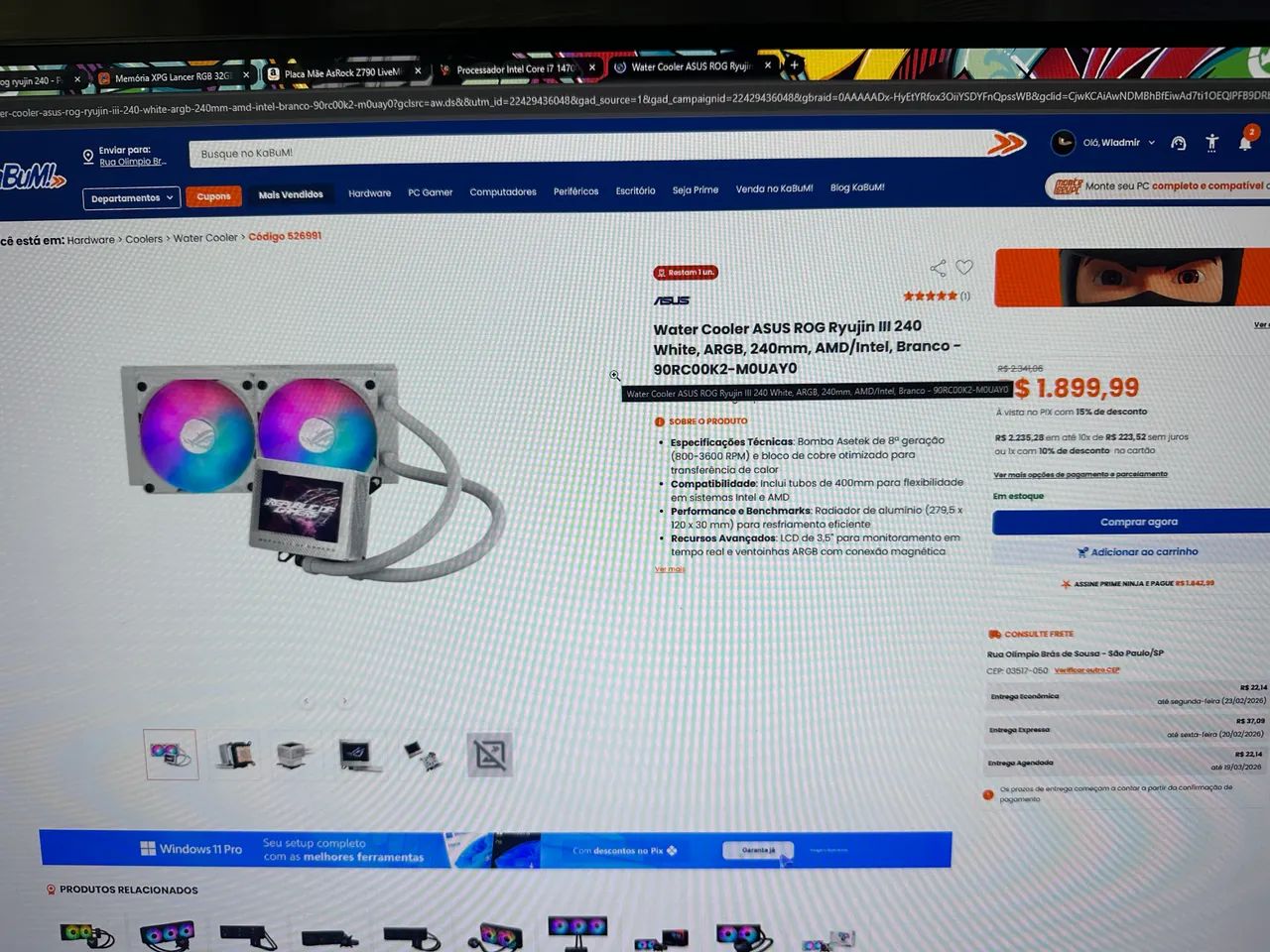 Pc gamer i7 14700k - Foto 3