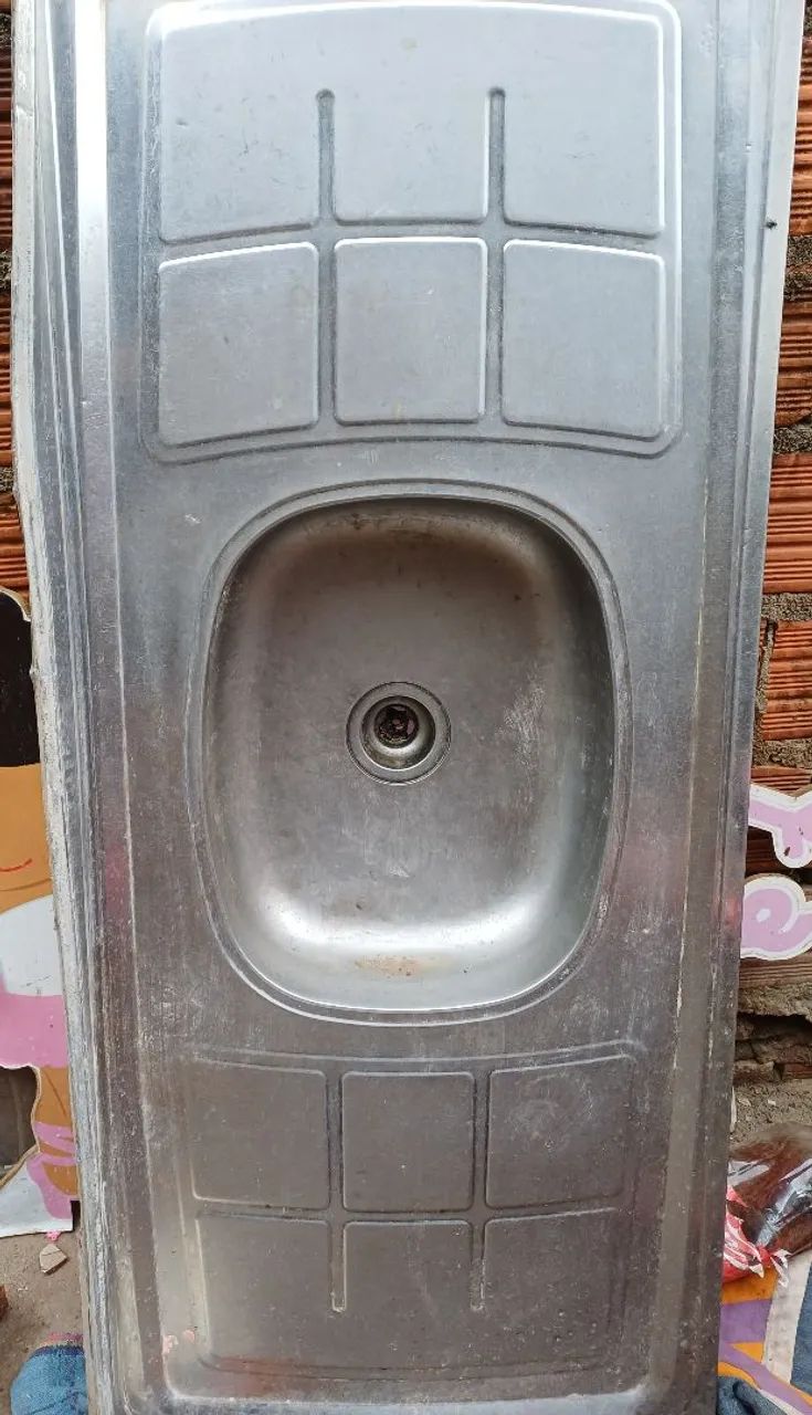Pia em inox tam 1×20 0×50