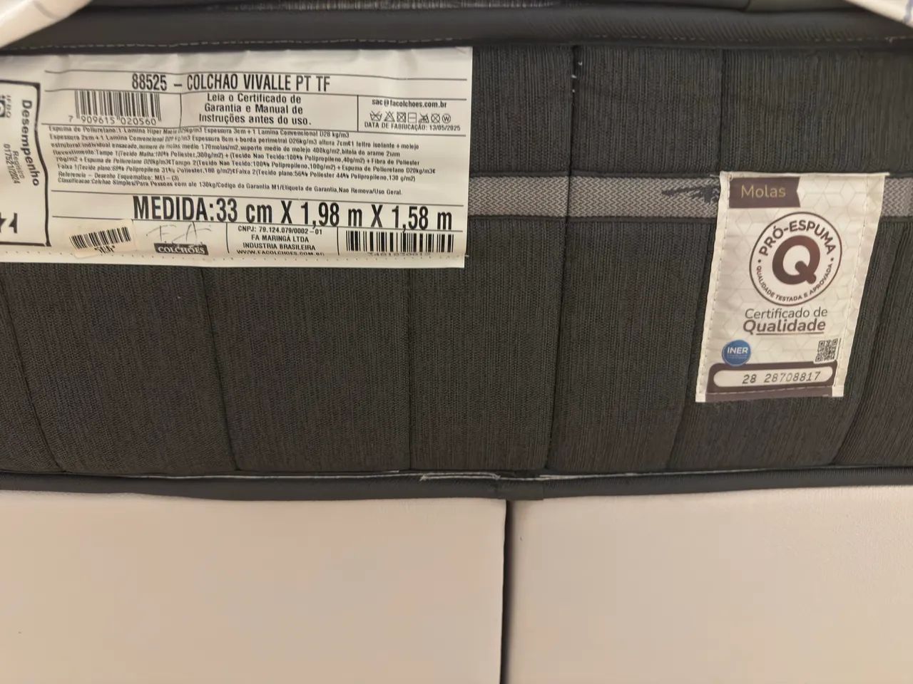 Cama Queen com colchão e box biparti - Foto 3