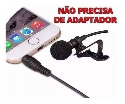 Microfone De Lapela Para Celular Smartfhone Youtubers