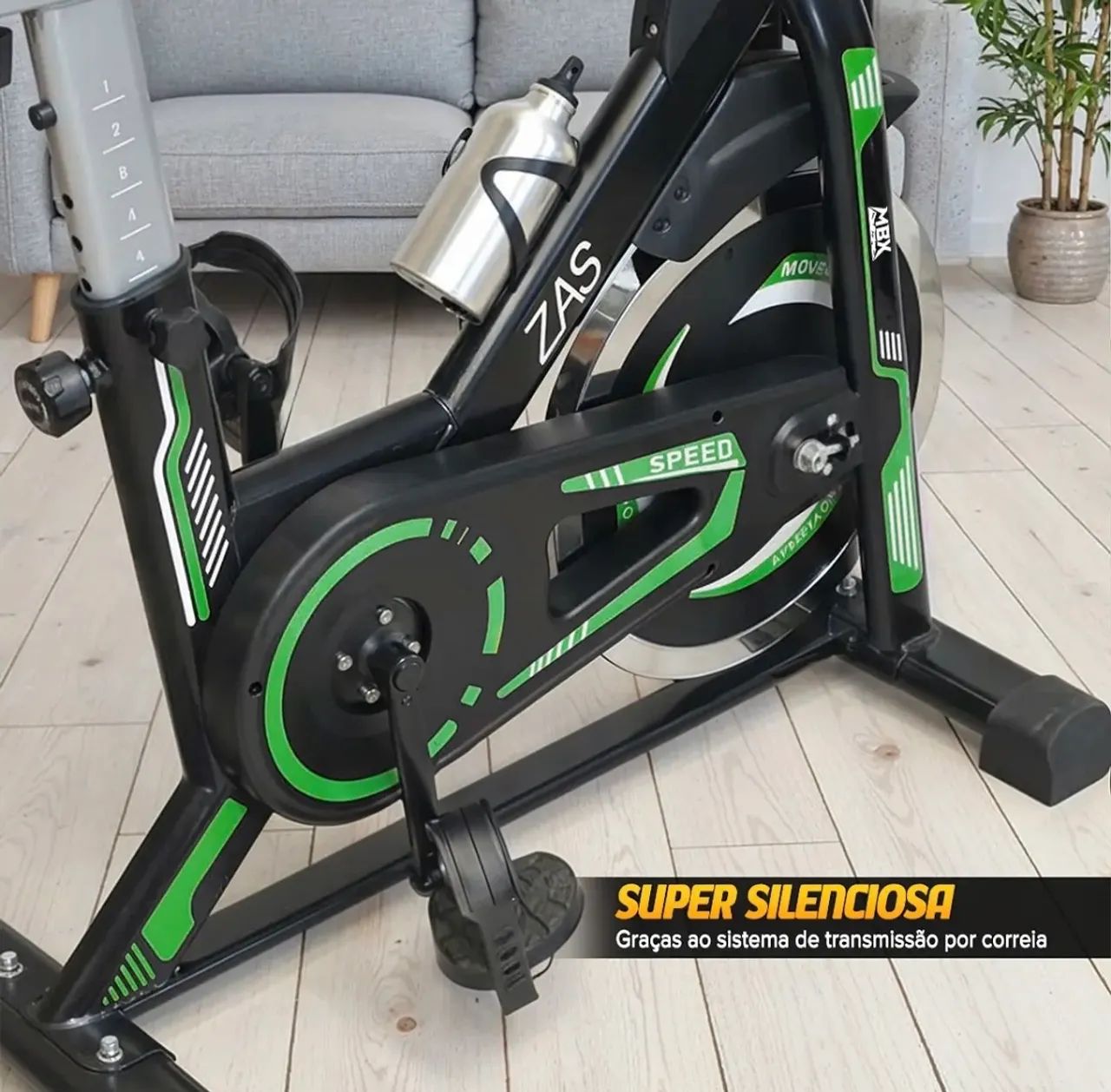 Bicicleta ergométrica Spinning MBX ZAS Roda inércia 13kg - Foto 2
