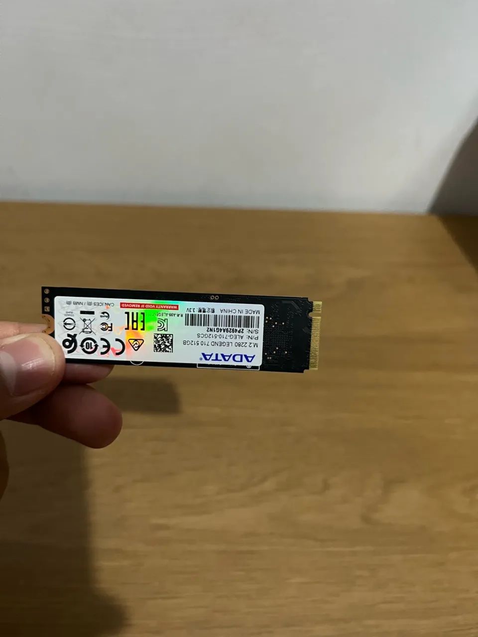 SSD ADATA 512GB NVMe M.2 - Pouco Uso, Impecável - Foto 3