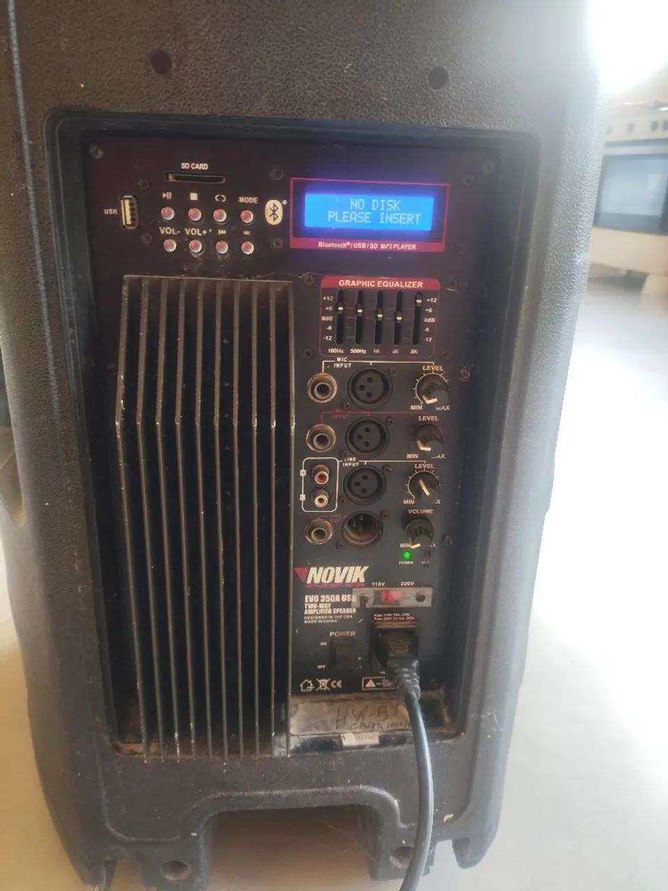 Caixa amplificada profissional com dóis microfone  e bluetooth  - Foto 6