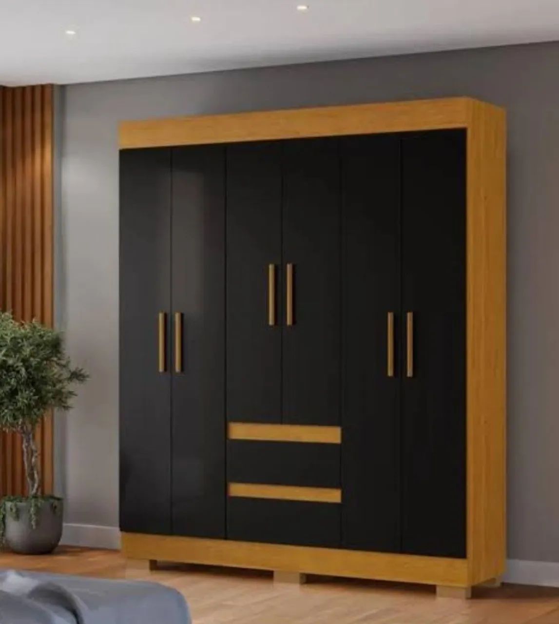 Guarda roupa  6 portas e 2 gavetas