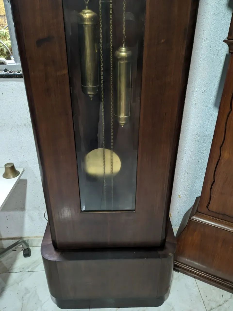 Relógio antigo pedestal Alemão  - Foto 3