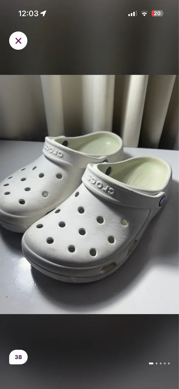 Crocs confort branca 38
