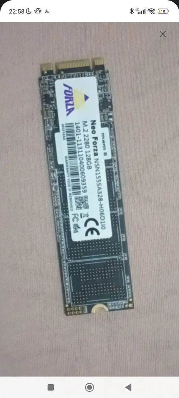 SSD 128GB formato M.2 NVMe - Foto 2