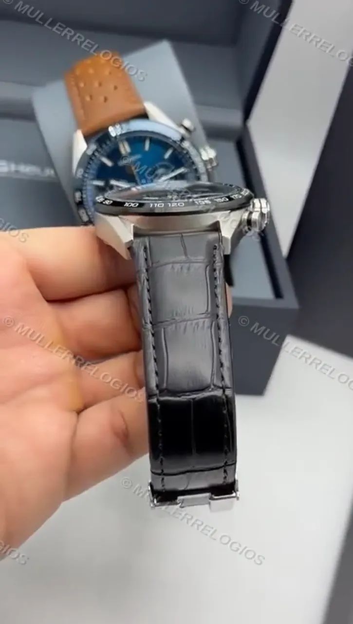 Tag Heuer Carrera Date 44mm + Caixa Completa - Foto 4