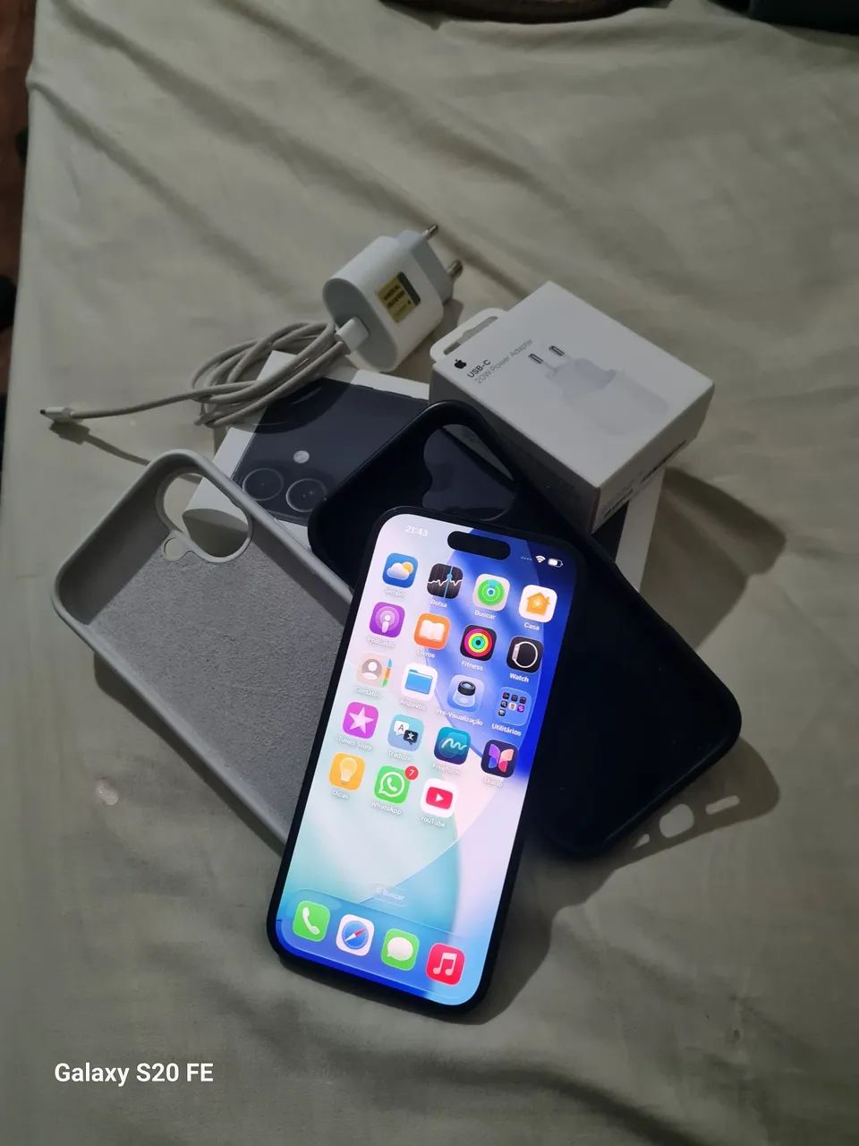 Iphone 16 ainda na garantia Apple.