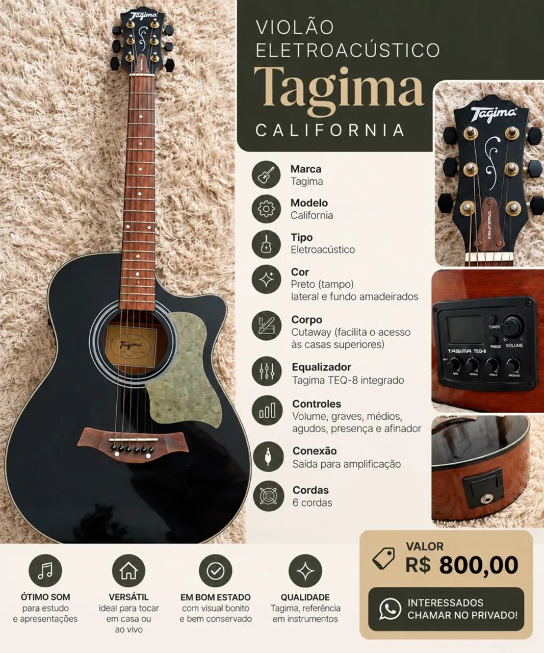 Violão Tagima - Foto 5