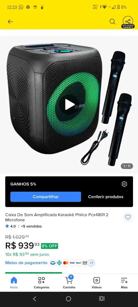 Caixa amplificada de som  - Foto 3