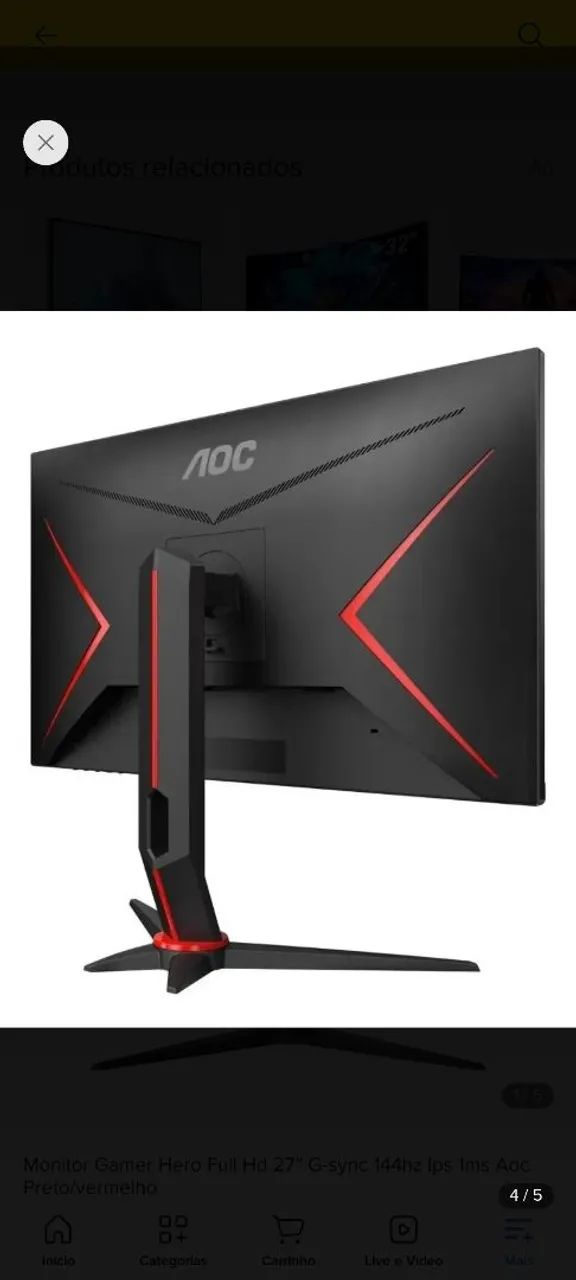 Monitor gamer AOC  - Foto 3