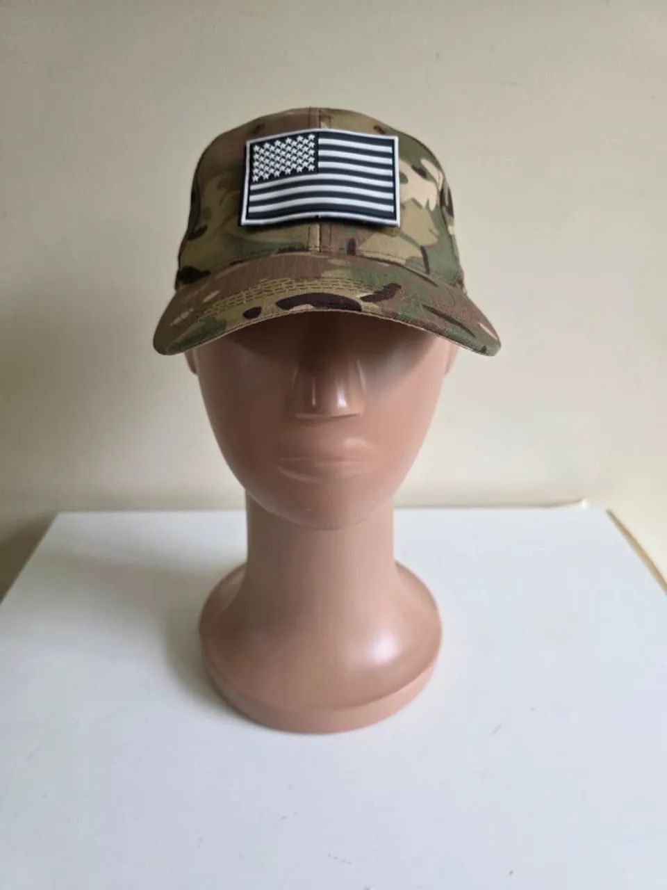 Boné Tático Camuflado + Patch Bandeira EUA | Ajustável - Foto 3