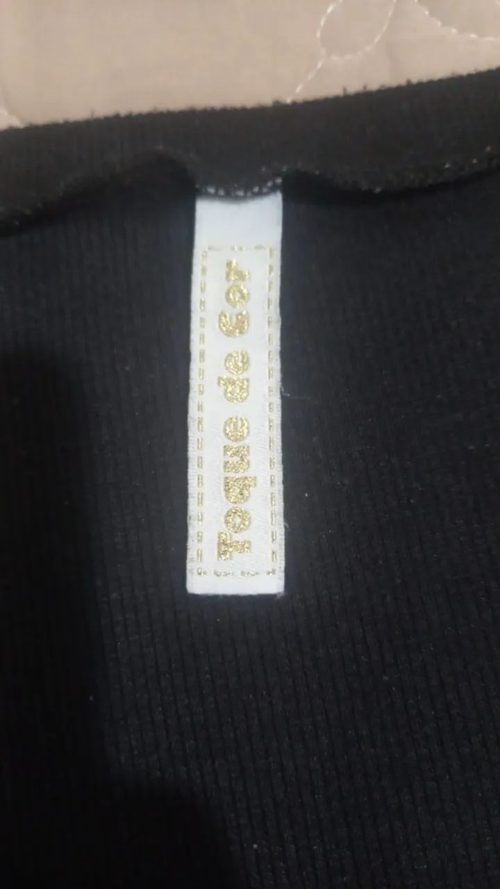 Blusa manga longa linho tamanho M usada. - Foto 2