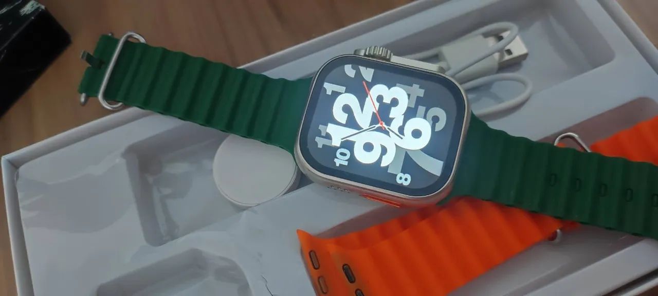 Smartwatch ultra com pulseira Extra  - Foto 4