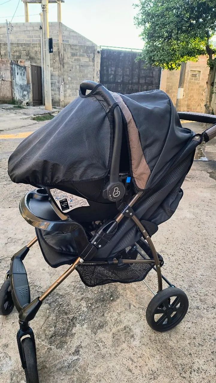 Galzerano Romano Travel System Carrinho + Bebê Conforto - Foto 2