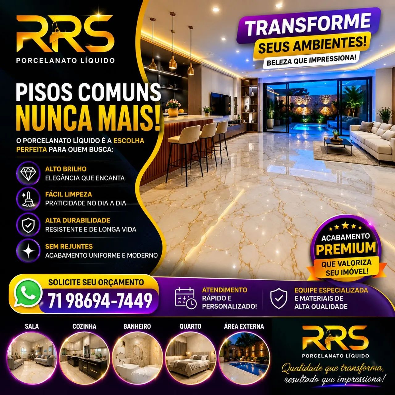 Aplicação de porcelanato liquido  - Foto 2
