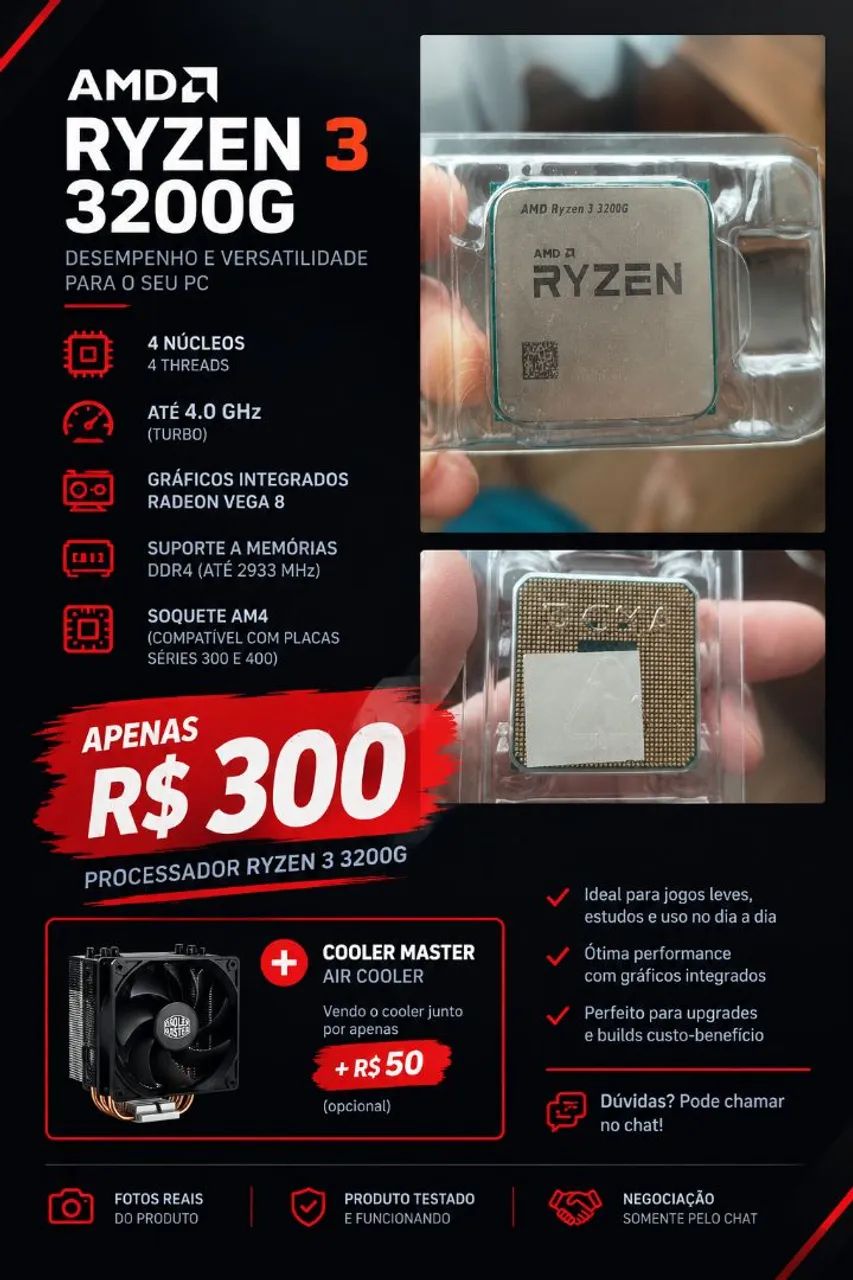 Processador Ryzen 3 3200g