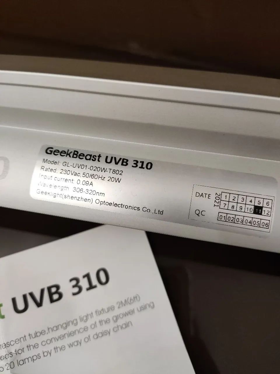 Lâmpada GeekBeast UVB 310  - Foto 5
