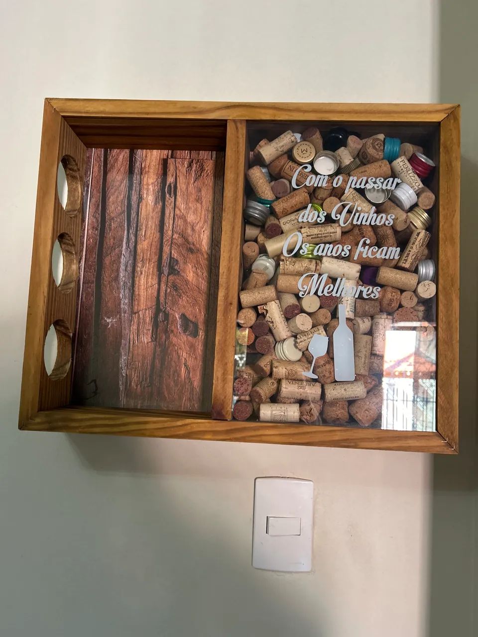Porta vinhos e rolhas  - Foto 4
