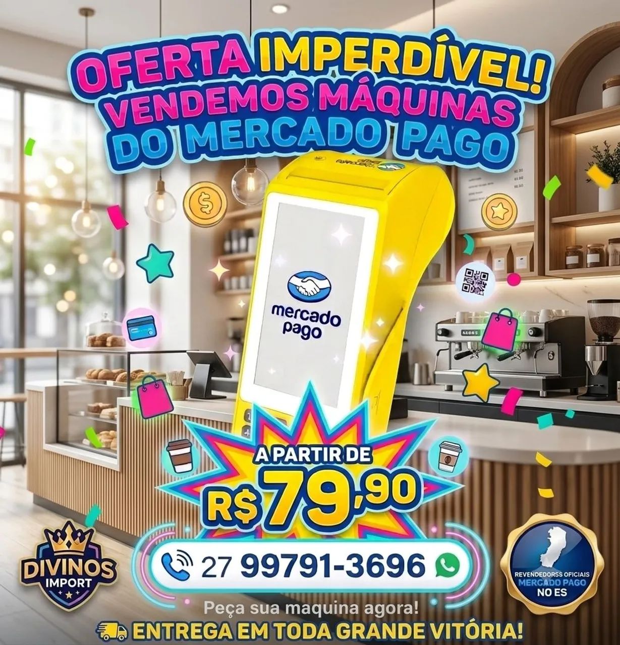 Máquinas de cartão mercado pago 