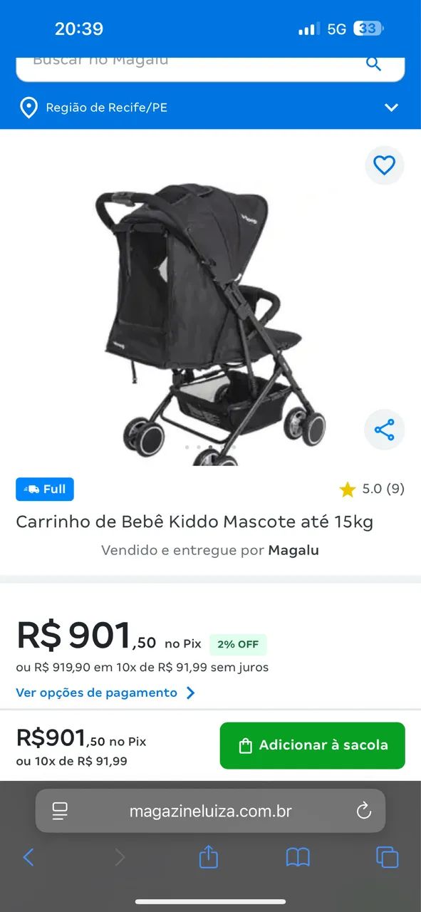CARRINHO DE BEBE KIDDO - Foto 3