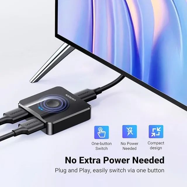 UGREEN Switch Bidirecional HDMI 2.0 4K 60Hz - Foto 3