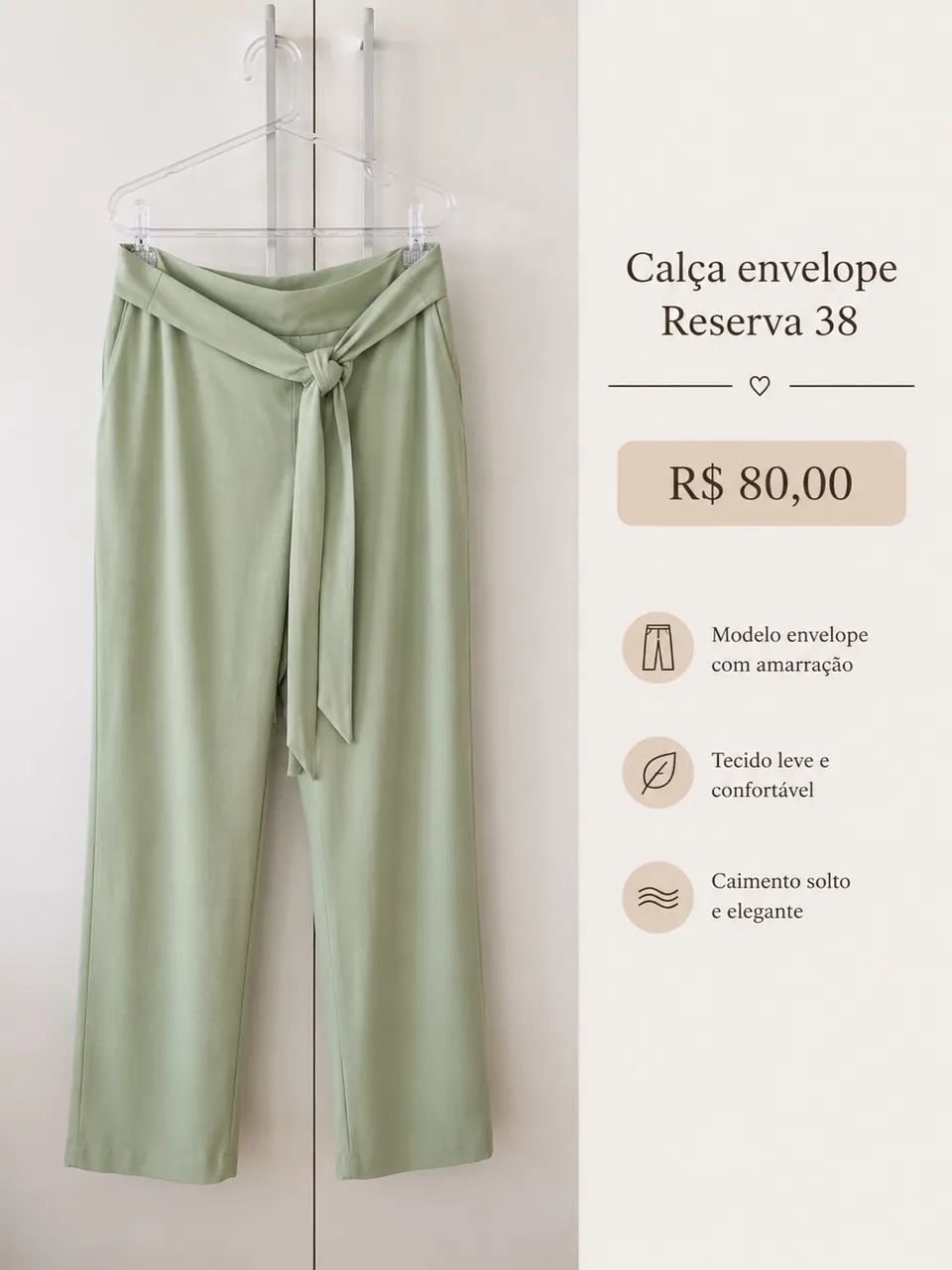 Calça envelope