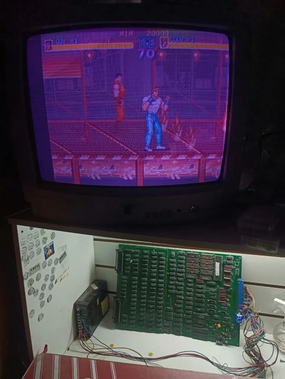 placa fliperama jamma final fight ou final crash - Foto 2