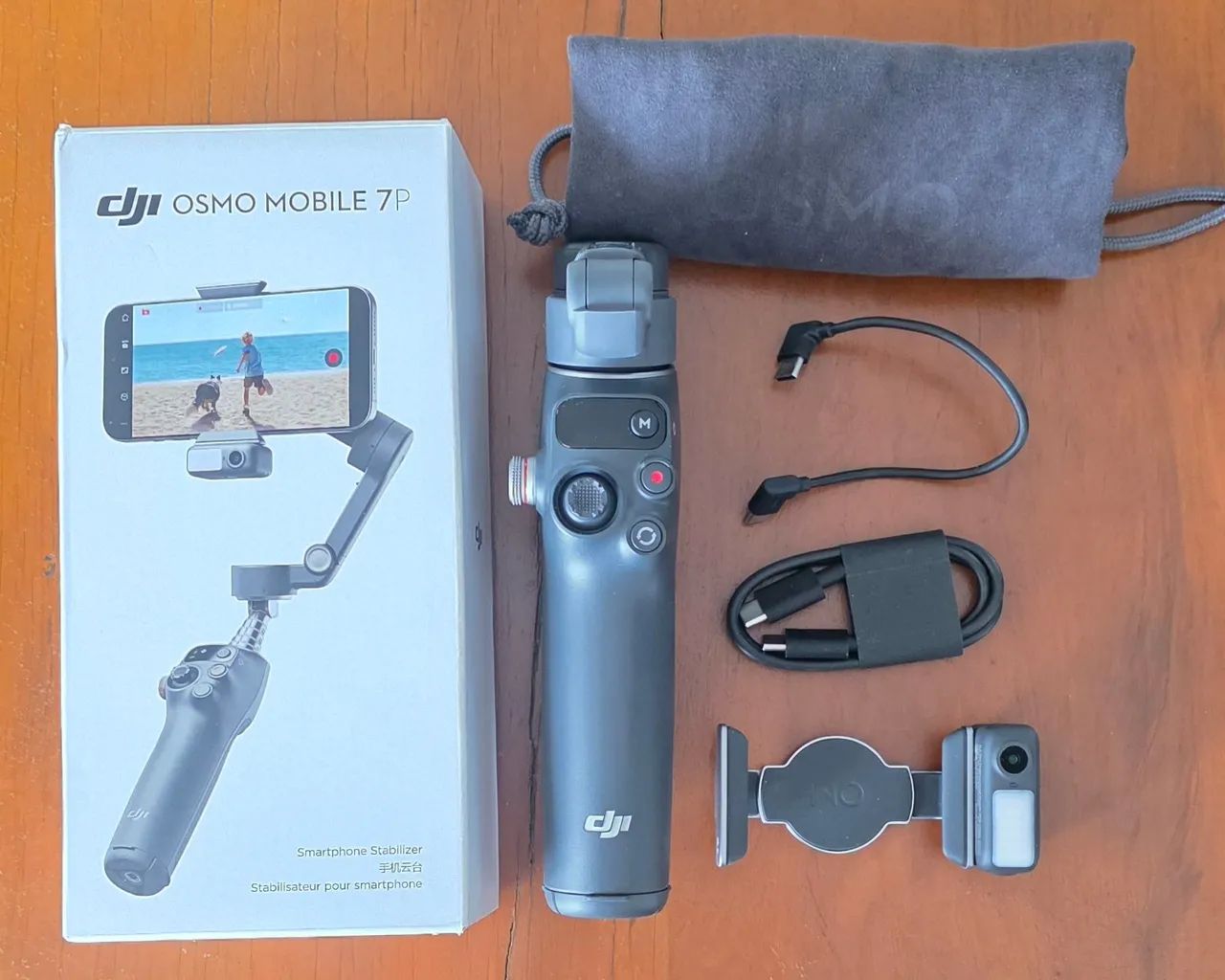 Gimbal Celular Dji Osmo Mobile 7p Estabilizador Com Modulo - Cinza