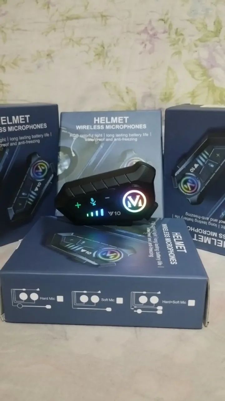 Intercomunicador V10 fone para capacete