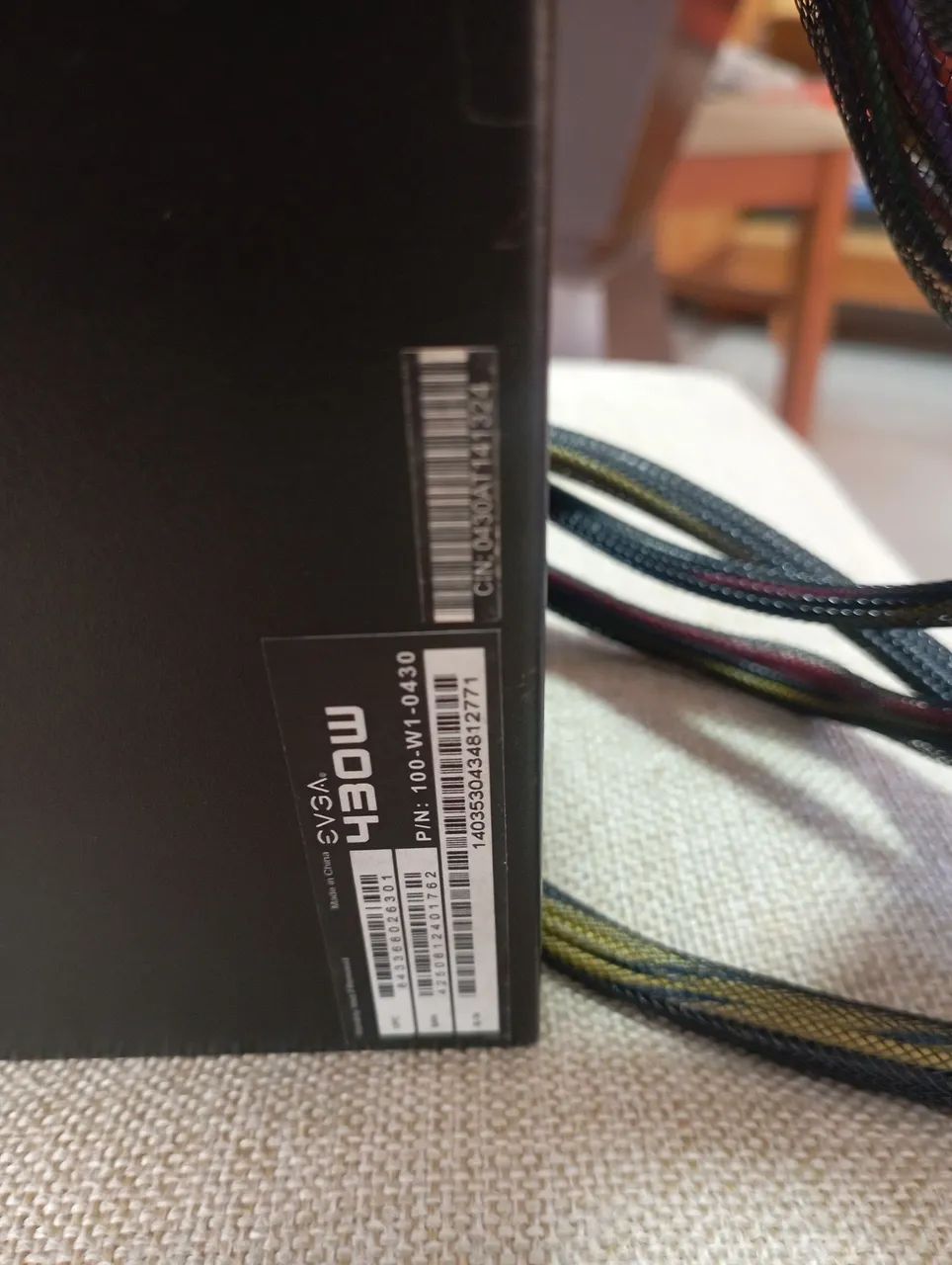 Fonte Pc E3VA 450w 80 Plus Bivolt Pouco Usada - Foto 3
