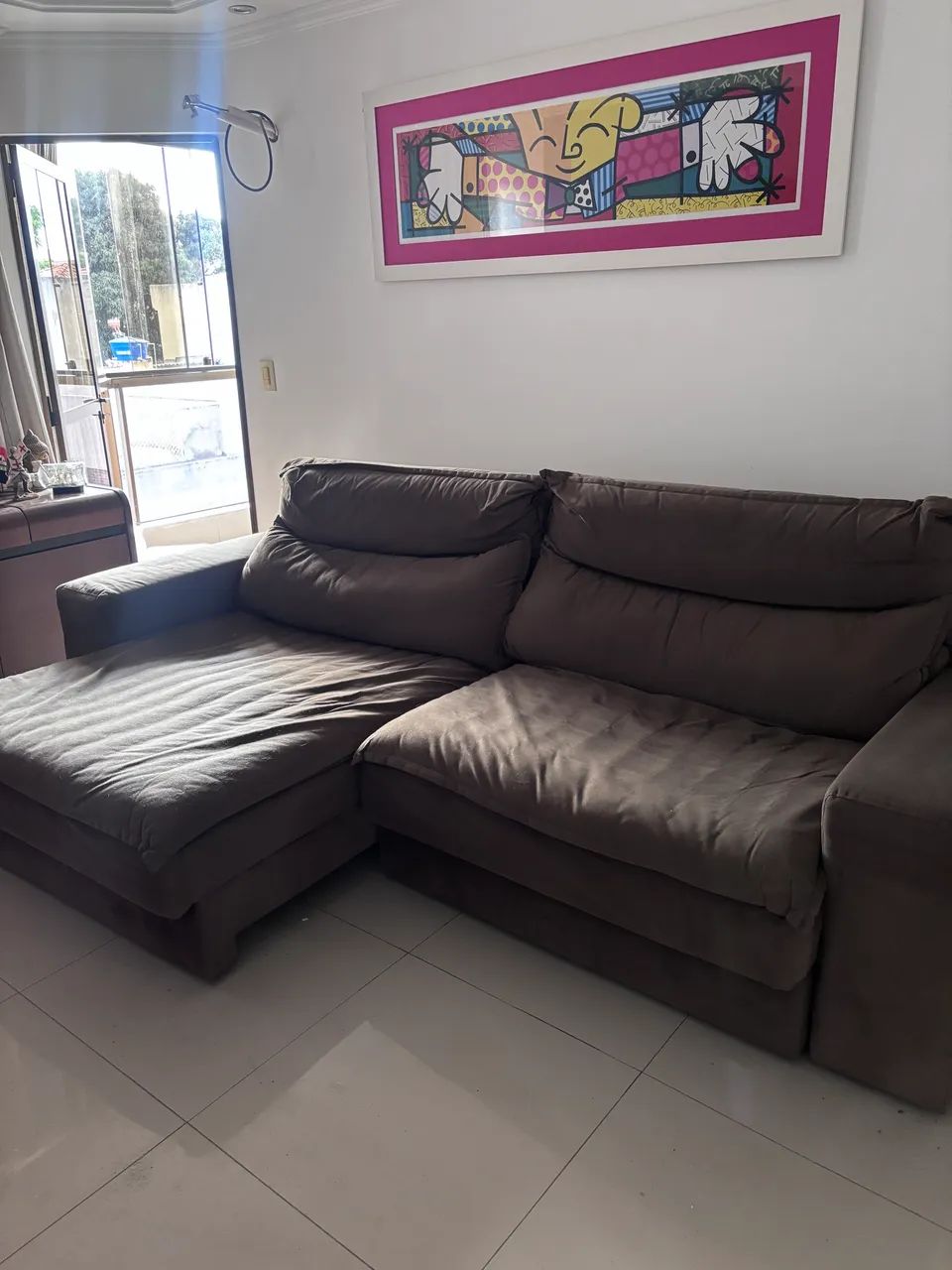 Sofá Retrátil e Reclinável 5 Lugares da Casa Barroco - Foto 2