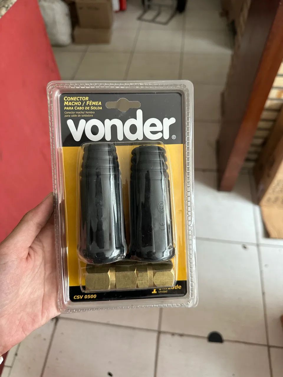 Conector macho/fêmea para cabo de solda - Foto 2