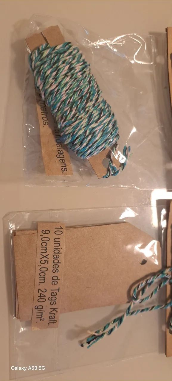 Kit Tahs Kraft + barbante