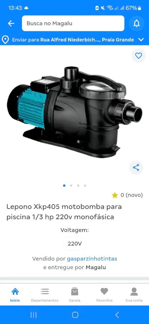 Bomba piscina 1/3 autoaspirante