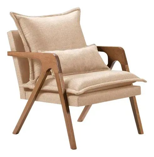 Novidade!! Poltrona 040 Linho 80cm Madeira - Foto 2