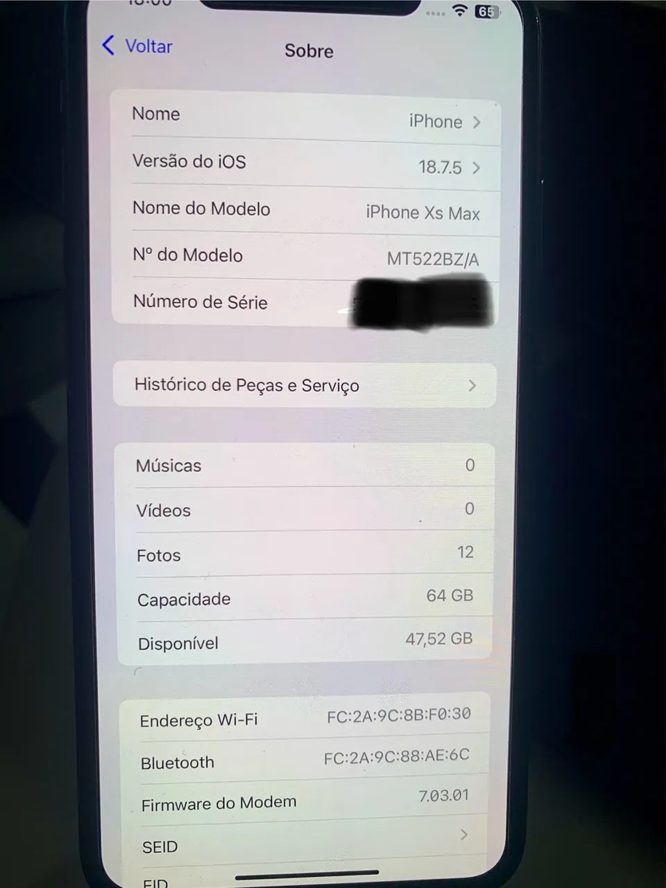 iPhone XS Max (Precisa trocar câmera frontal) - Foto 5